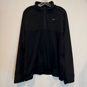 Nike Therma-Fit Black Long Sleeve 1/4 Zip Pull Over Sweatshirt Men’s Size XXL